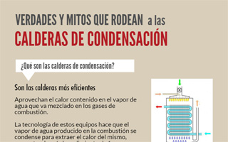 Detalle de la infografía verdades y mitos que rodean a las calderas de condensación