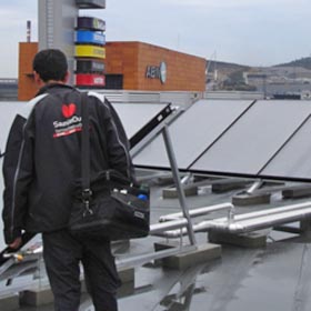 Saunier instalación calefacción y climatización Marineda