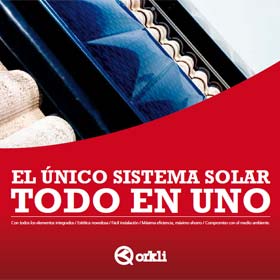 cartel de orkli - el único sistema solar todo en uno