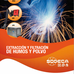 extractor de humo de soldadura portátil sodeca