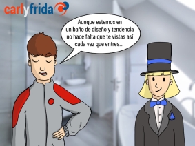 Carl y Frida y el baño de lujo